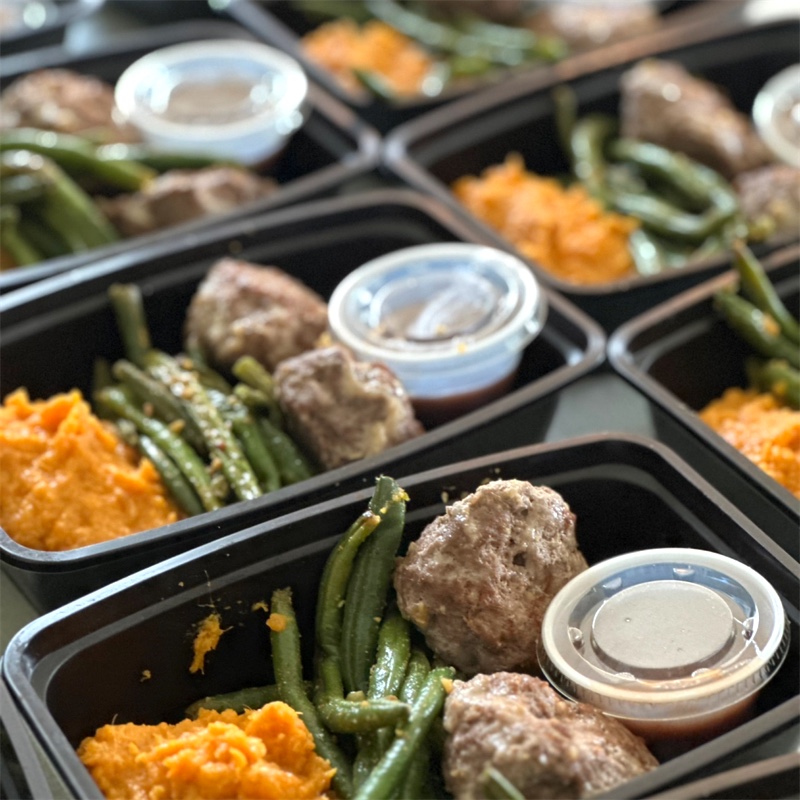 BBQ Meatloaf & Smashed Sweet Potatoes made by Nourish Your Adventure