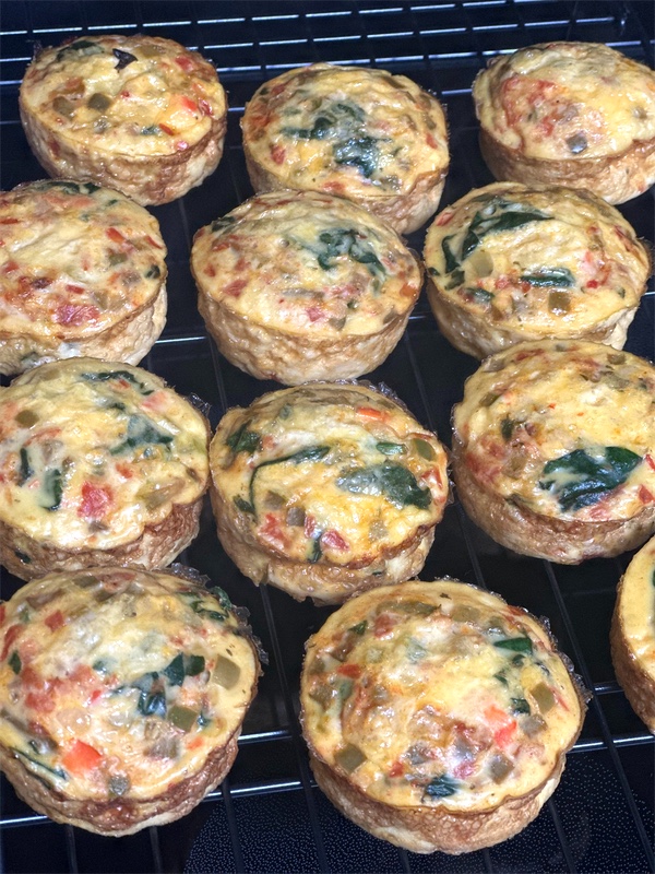 Breakfast Frittata, another view from Nourish Your Adventure