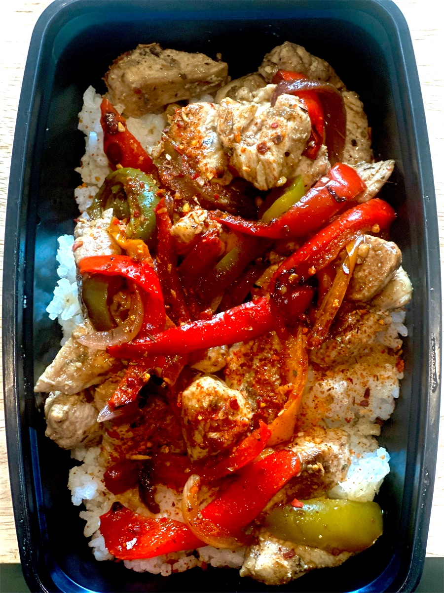 Chicken Fajita Bowl from Nourish Your Adventure