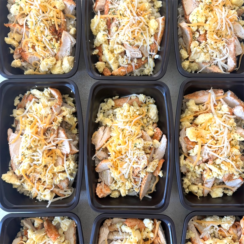 Hash Brown Scramble made by Nourish Your Adventure