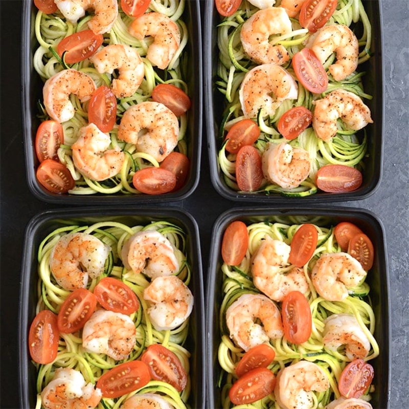Lemon Garlic Shrimp made by Nourish Your Adventure