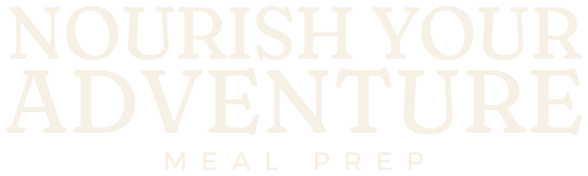 Nourish Your Adventure Meal Prep